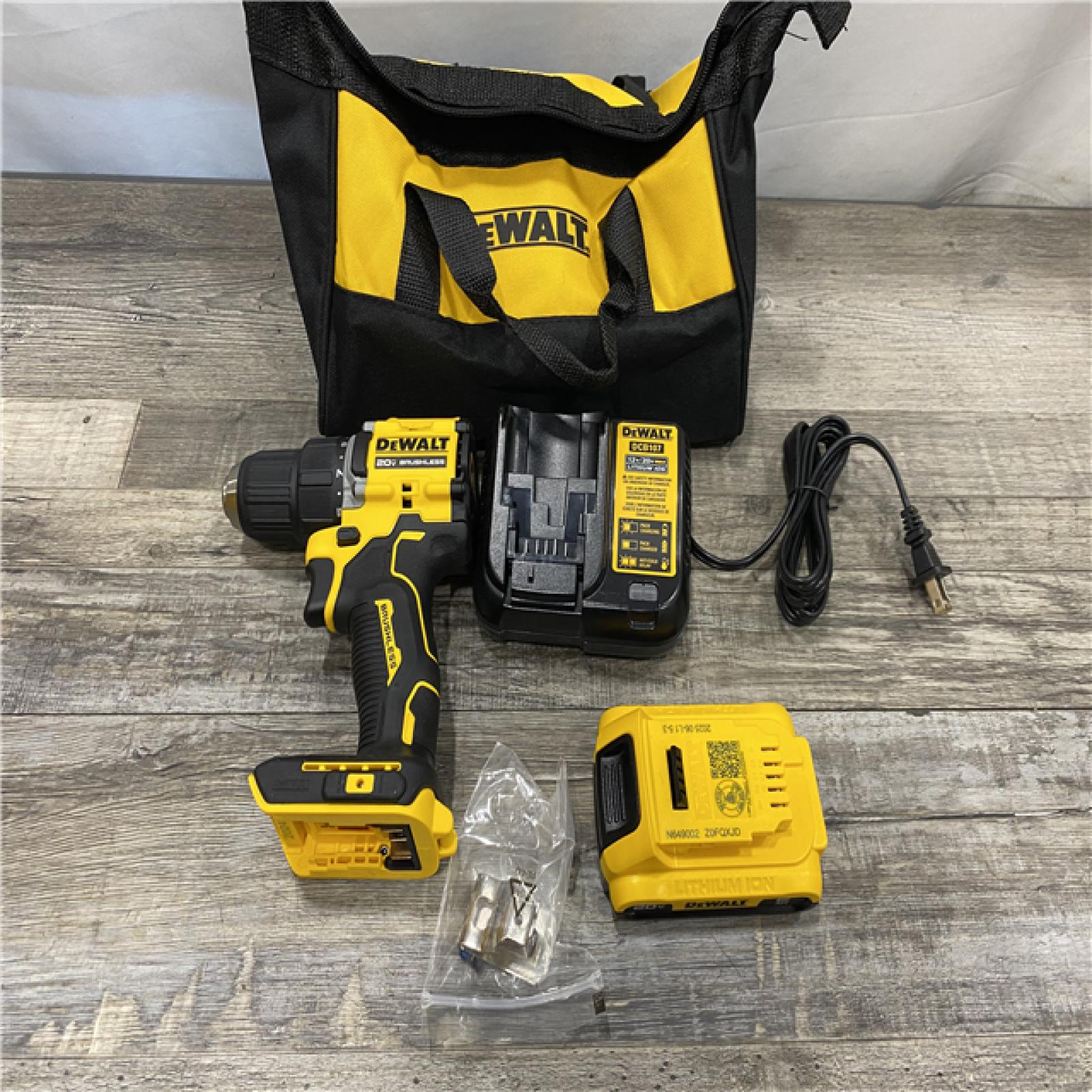 AS-IS DEWALT Atomic 20V Lithium-Ion Cordless Compact 1/2 in. Drill/Driver Kit