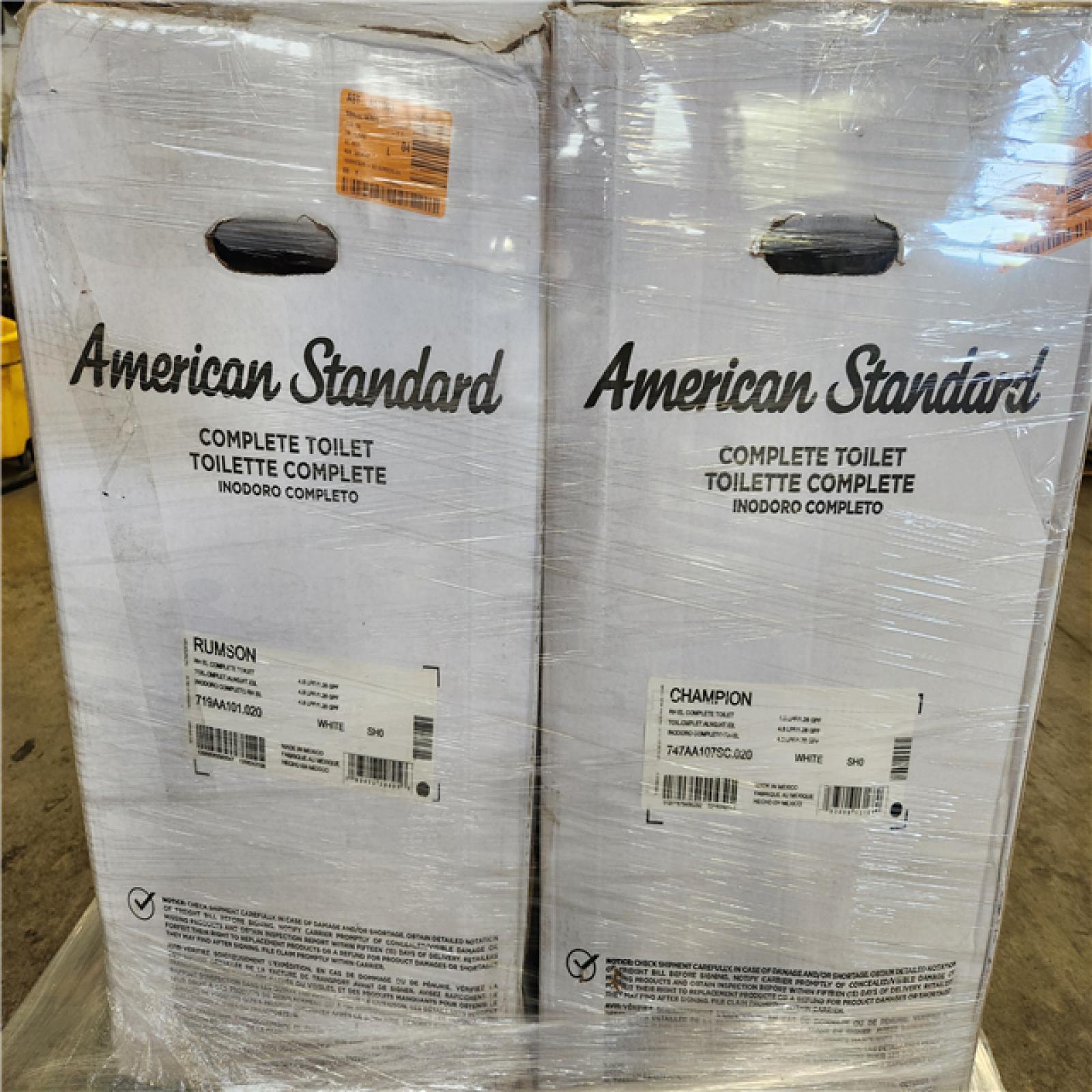Phoenix Location AS-IS Mixed American Standard Toilet Pallet (6-Total)