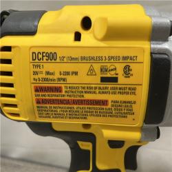 AS-IS DEWALT 20V MAX Lithium-Ion Cordless 1/2 in. Impact Wrench Kit