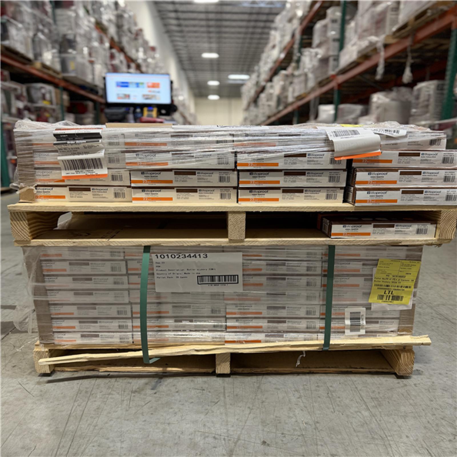 DALLAS LOCATION - Lifeproof Butler Hickory 22 MIL x 8.7 in. W x 48 in. L Click Lock Waterproof Luxury Vinyl Plank Flooring -(45 UNITS)