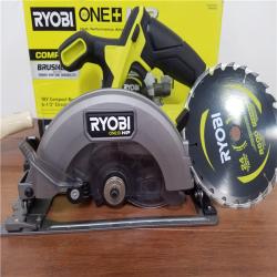 CALIFORNIA AS-IS RYOBI ONE+18V COMPACT BRUSHLESS 6-1/2CIRCULAR SAW (TOOL ONLY)