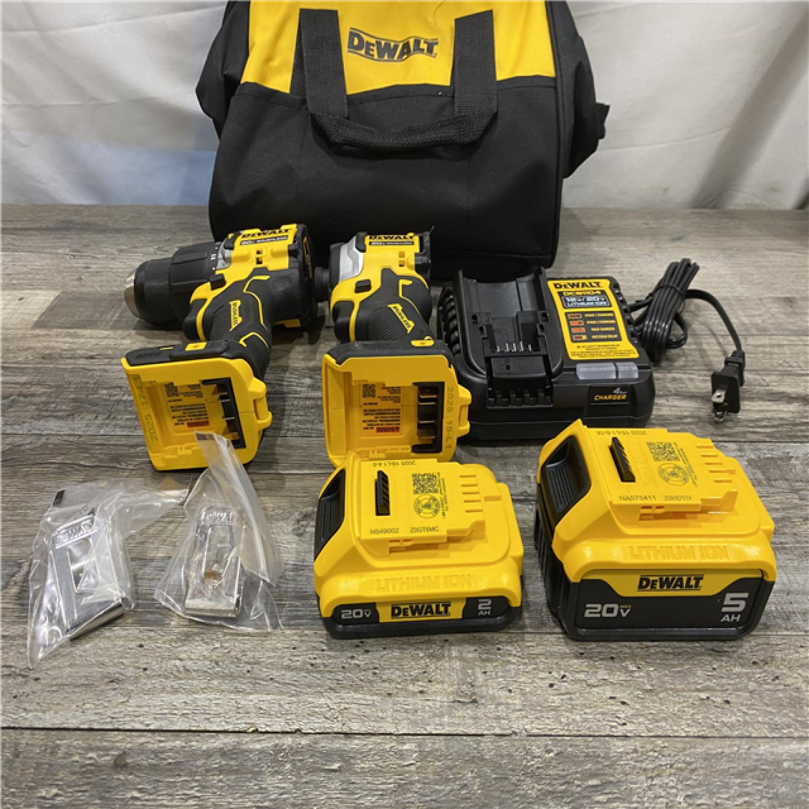 AS-IS DEWALT ATOMIC 20V MAX Lithium-Ion Cordless 2-Tool Combo Kit