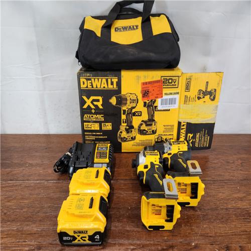 AS-IS DEWALT 20V MAX XR Hammer Drill and ATOMIC Impact Driver 2 Tool Cordless Combo Kit