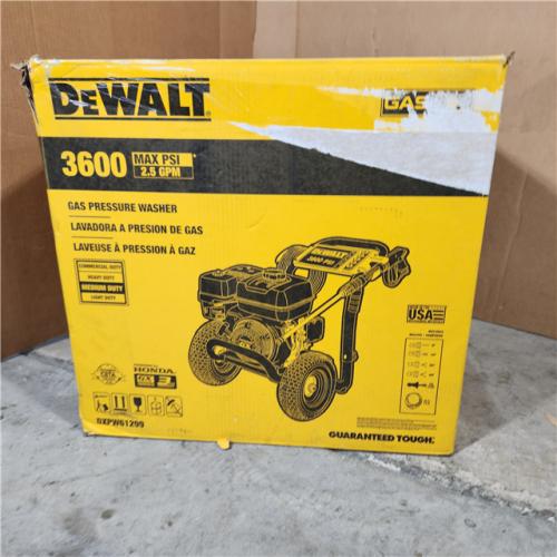 Houston location- AS-IS DEWALT 3600 PSI 2.5 GPM Gas Cold Water Professional Pressure Washer - Appears IN LIKE NEW Condition