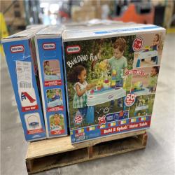 DALLAS LOCATION -NEW! LITTLE TIKES BUILD AND SPLASH DELUXE WATER TABLE WITH BLOCK SET 50PC  PALLET-(8 UNITS)
