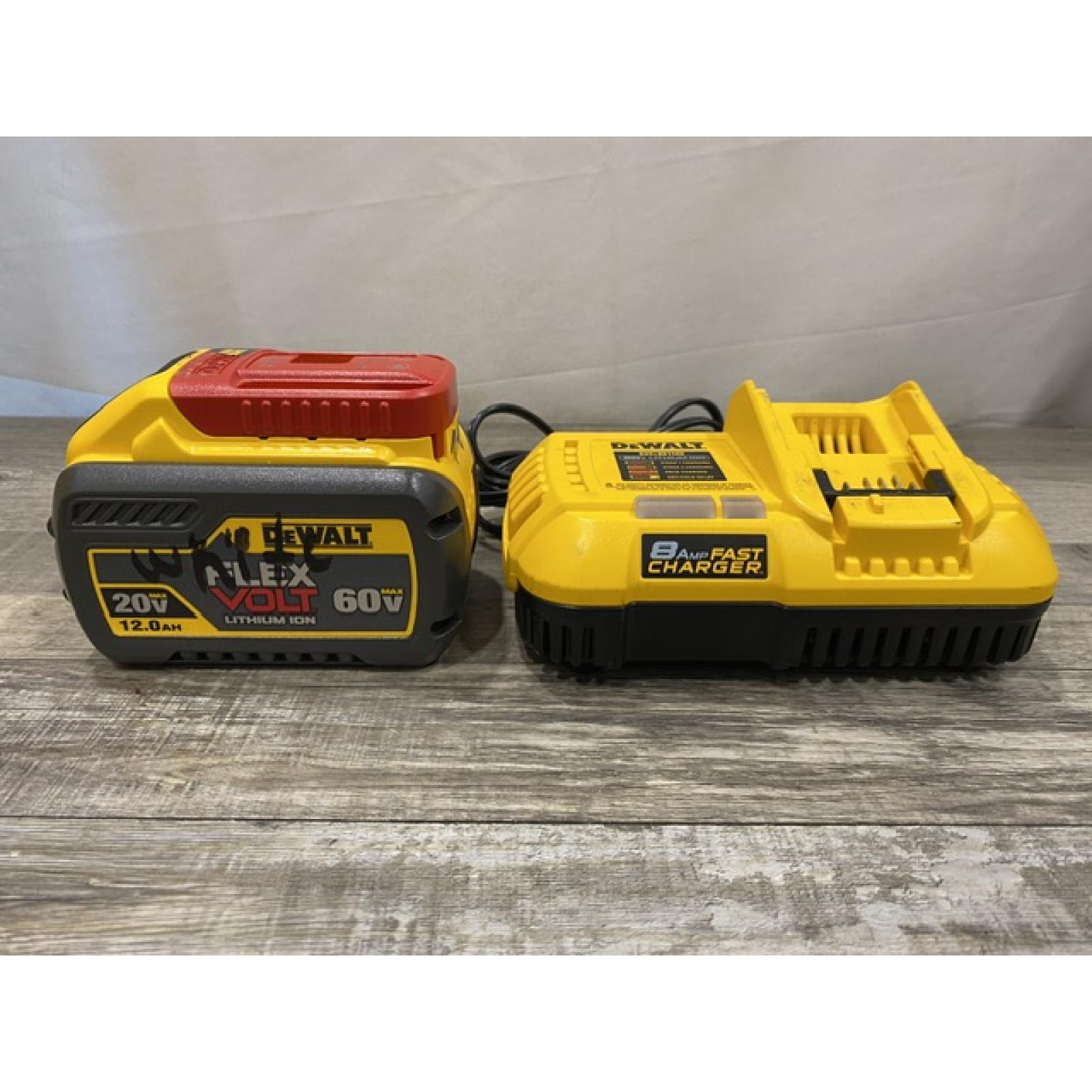 AS-IS DEWALT 20V/60V MAX FLEXVOLT Lithium-Ion 9.0Ah Battery and Charger Starter Kit
