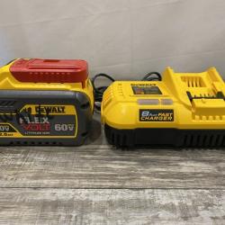 AS-IS DEWALT 20V/60V MAX FLEXVOLT Lithium-Ion 9.0Ah Battery and Charger Starter Kit