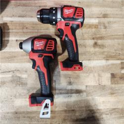 HOUSTON LOCATION - AS-IS Milwaukee 18V Lithium-Ion Cordless Drill Driver/Impact Driver Combo Kit