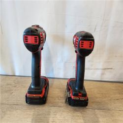 AS-IS- Milwaukee 18V Lithium-Ion Cordless Drill Driver/Impact Driver Combo Kit