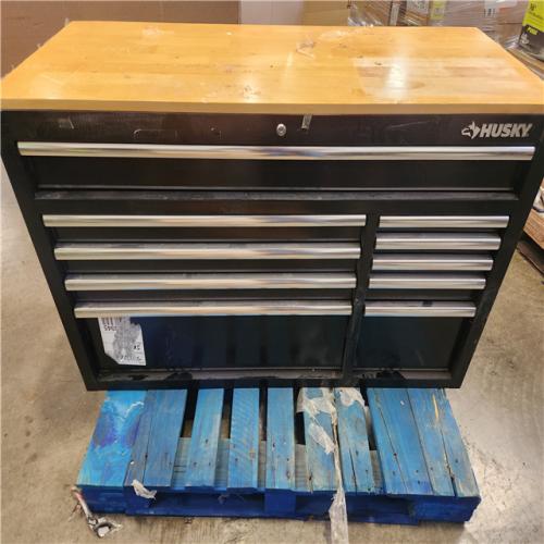 Phoenix Husky Modular Tool Storage 52 in. W x 20 in. D Standard Duty Black Mobile Workbench Cabinet
