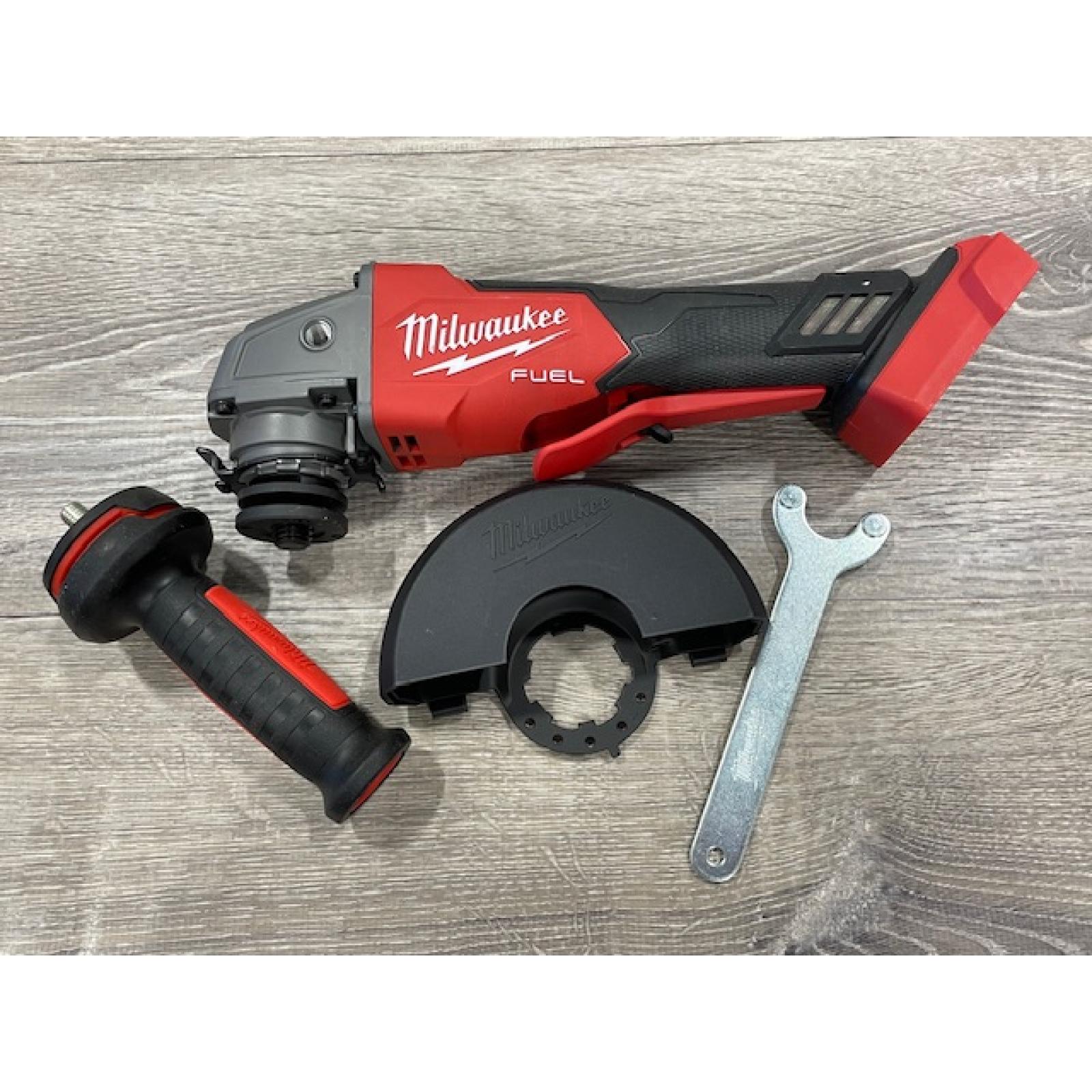 AS-IS Milwaukee FUEL 18V Lithium-Ion Brushless Cordless 4-1/2 in./5 in. Grinder w/Paddle Switch (Tool-Only)