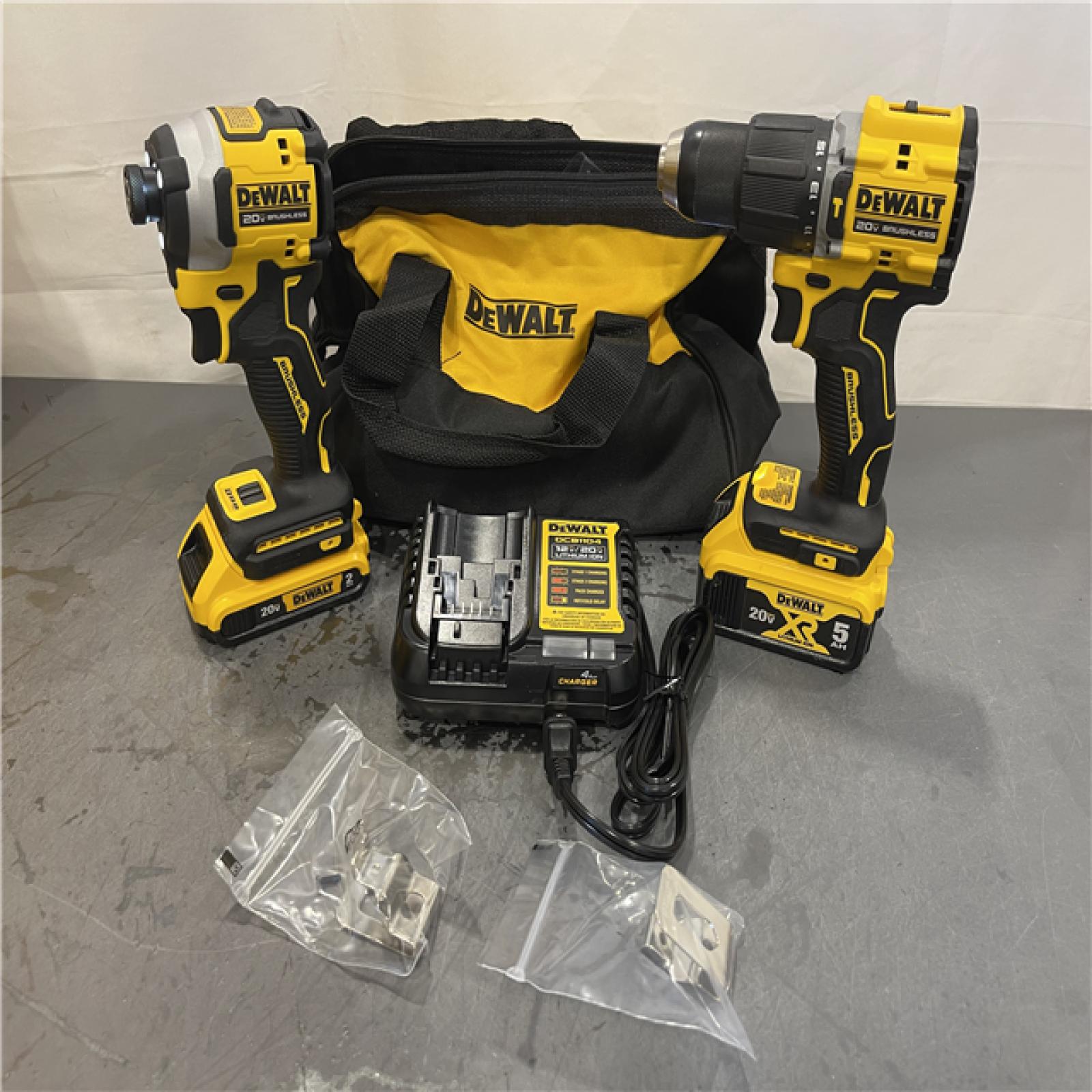 AS-IS - DeWalt ATOMIC 20V MAX Lithium-Ion Cordless 2-Tool Combo Kit