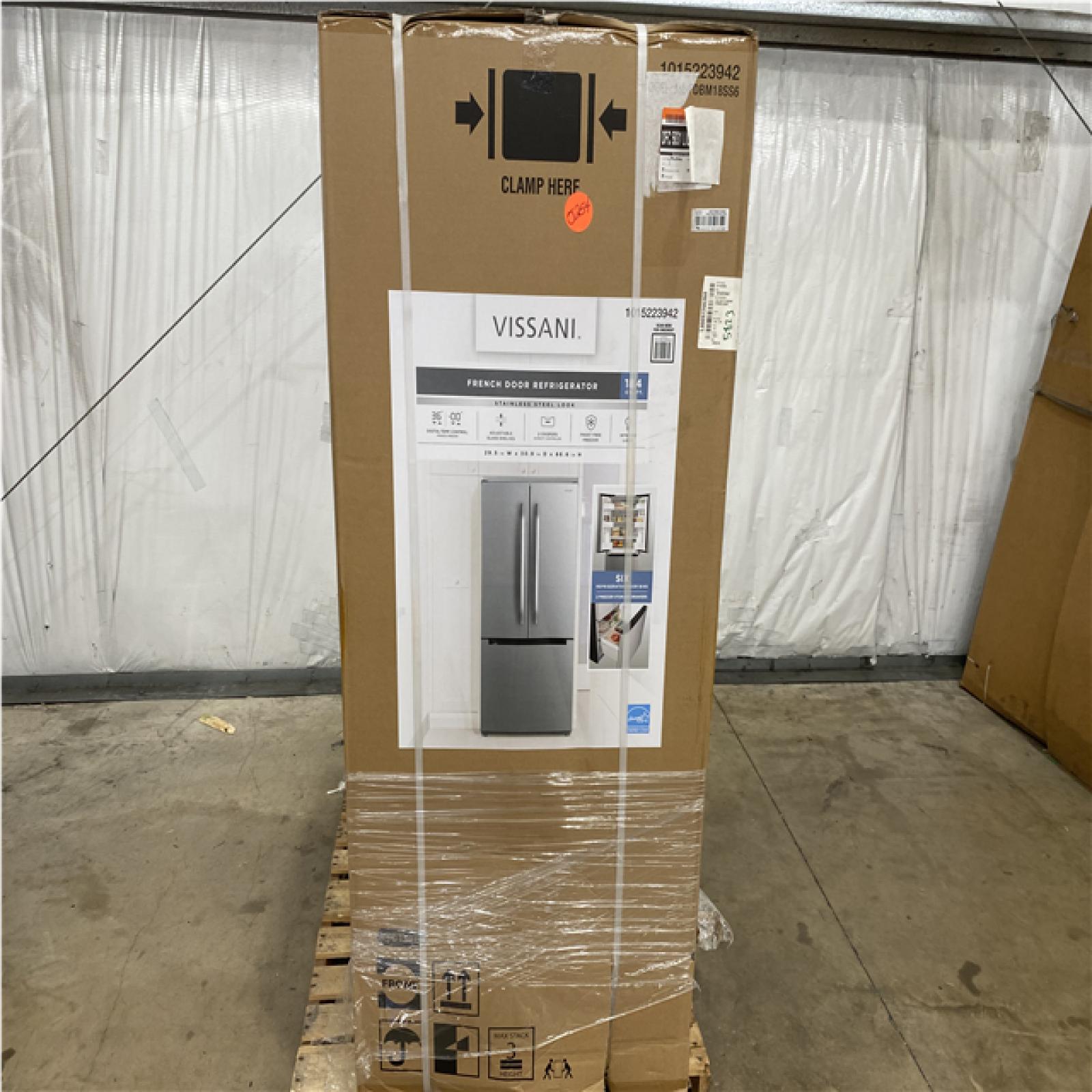 Houston Location - AS-IS home improvement pallet VISSANI REFRIGERATOR