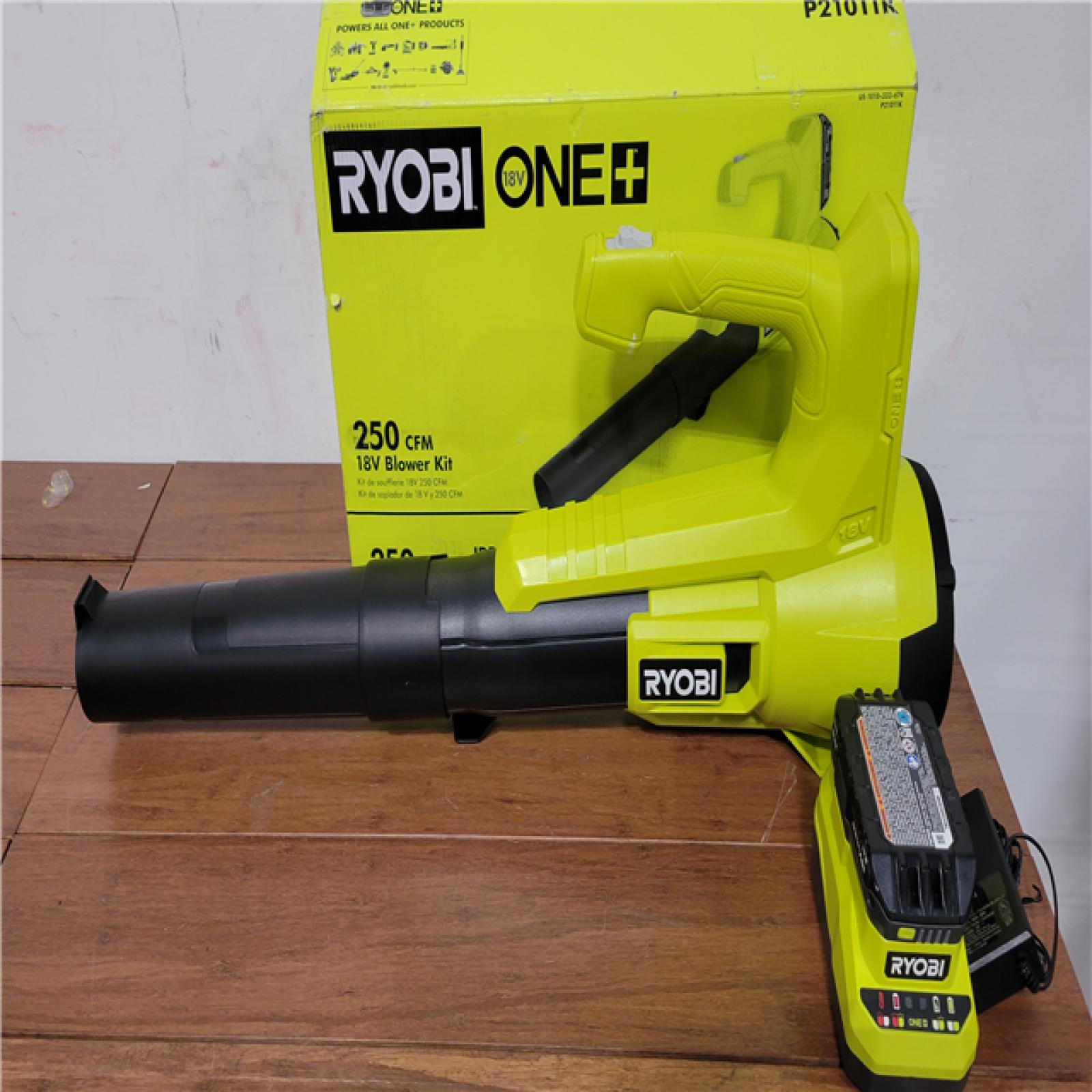 California NEW Ryboi One+ 18V 250 CFM Blower Kit  Includes (1) Battery & Charger