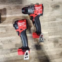 HOUSTON LOCATION - AS-IS (APPEARS LIKE NEW) MILWAUKEE FUEL 18V Lithium-Ion Brushless Cordless Hammer Drill and Impact Driver Combo Kit