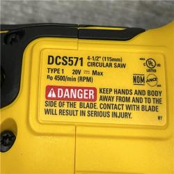 AS-IS DEWALT ATOMIC 20V MAX Cordless Brushless 4-1/2 in. Circular Saw (Tool Only)