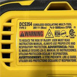 AS-IS DEWALT ATOMIC 20V MAX Cordless Brushless Oscillating Multi Tool (Tool Only)