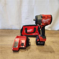 AS-IS- Milwaukee FUEL 18V Lithium-Ion Brushless Cordless 1/2 in. Impact Wrench w/Friction Ring Kit