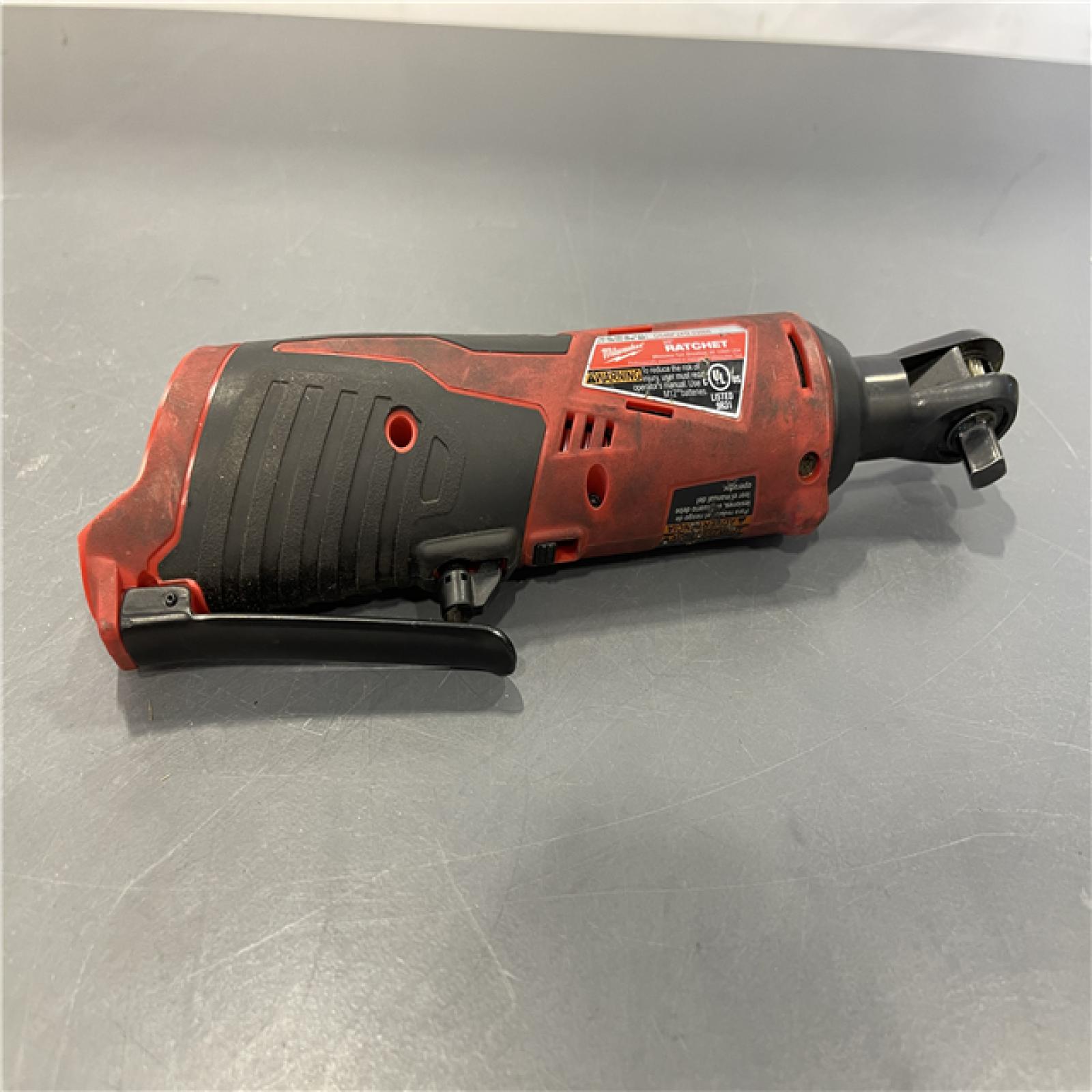 AS-IS - MILWAUKEE 2457-20 .38 in. M12 Cordless Ratchet Only