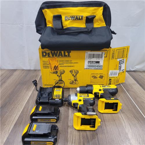 GOOD DeWALTÂ® 20V MAX Cordless Drill Driver/Impact Driver Combo Kit 1.3 Ah Lithium Ion
