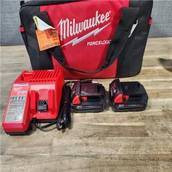 HOUSTON LOCATION - AS-IS M18 18V Lithium-Ion Cordless FORCE LOGIC 6-Ton Pistol Utility Crimping Kit with O-D3 Jaws and 2 Batteries