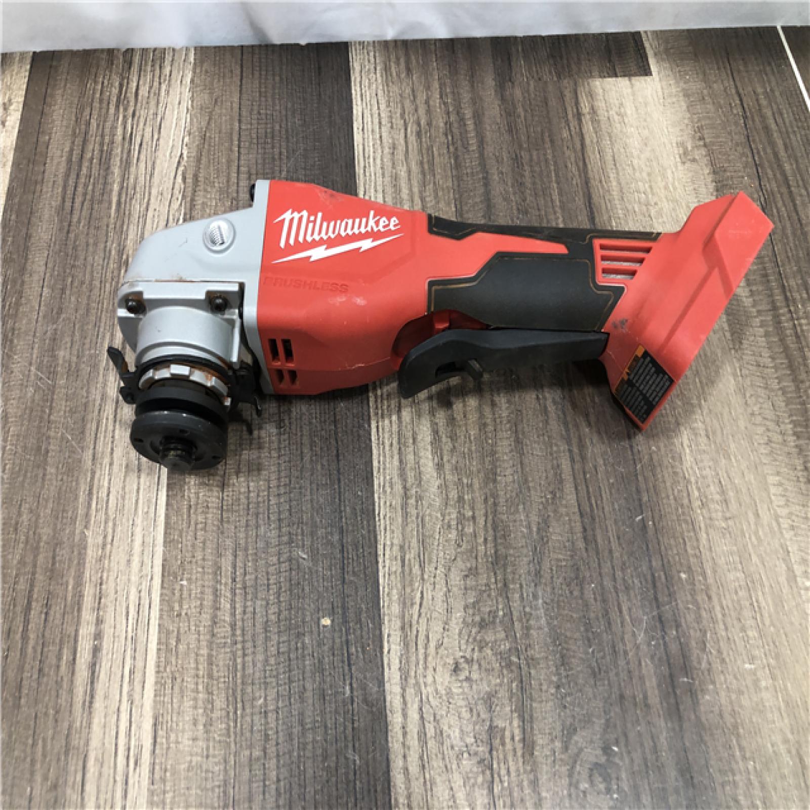 AS-IS Milwaukee 18V Lithium-Ion Brushless Cordless 4-1/2 in./5 in. Grinder w/Paddle Switch (Tool-Only)