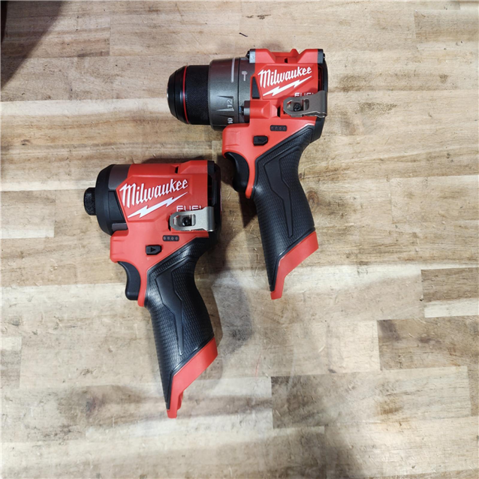 HOUSTON LOCATION - AS-IS (APPEARS LIKE NEW) Milwaukee  FUEL 12-Volt Lithium-Ion Brushless Cordless Hammer Drill and Impact Driver Combo Kit