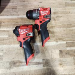 HOUSTON LOCATION - AS-IS (APPEARS LIKE NEW) Milwaukee  FUEL 12-Volt Lithium-Ion Brushless Cordless Hammer Drill and Impact Driver Combo Kit