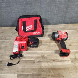HOUSTON LOCATION - AS-IS Milwaukee M18 1/2 in. Cordless Brushless High Torque Impact Wrench Kit (Battery & Charger)