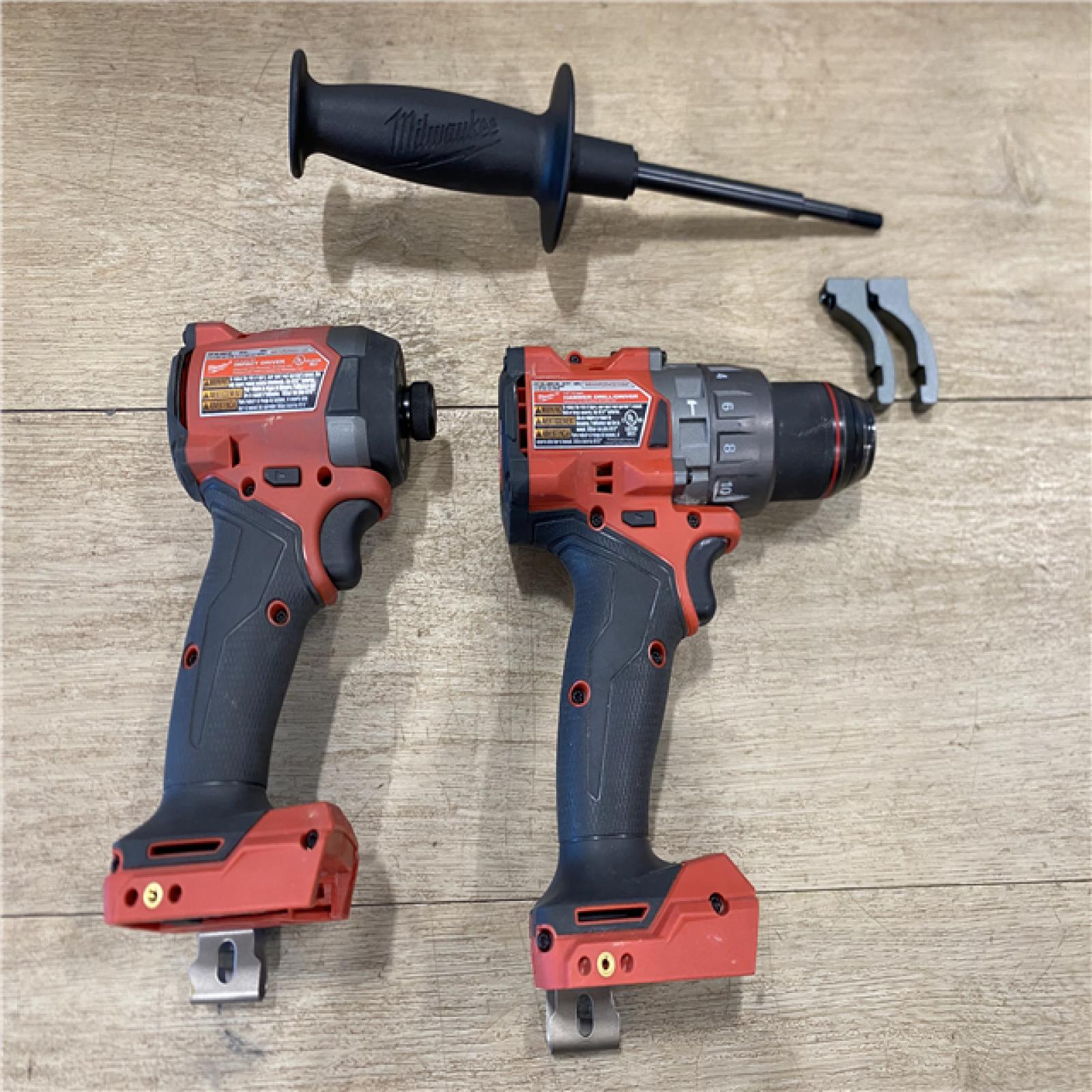 AS-IS Milwaukee FUEL 18V Lithium-Ion Brushless Cordless Hammer Drill and Impact Driver Combo Kit