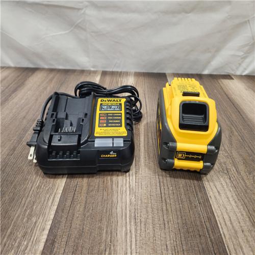AS-IS DEWALT FLEXVOLT 20V/60V MAX Lithium-Ion 6.0Ah Battery Pack with 6 Amp Output Charger