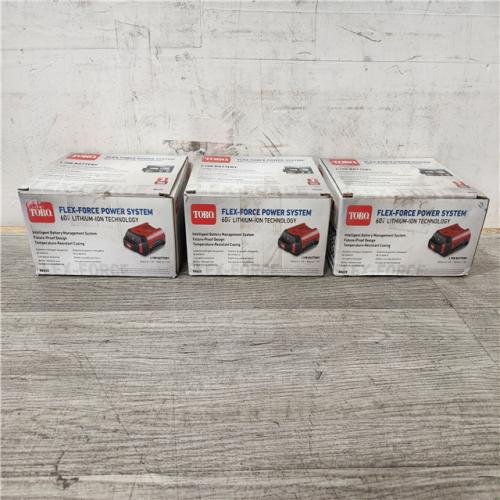 Phoenix Location NEW Toro 60V MAX* Flex-Force 2.5Ah Lithium-Ion Battery (3 Pack)