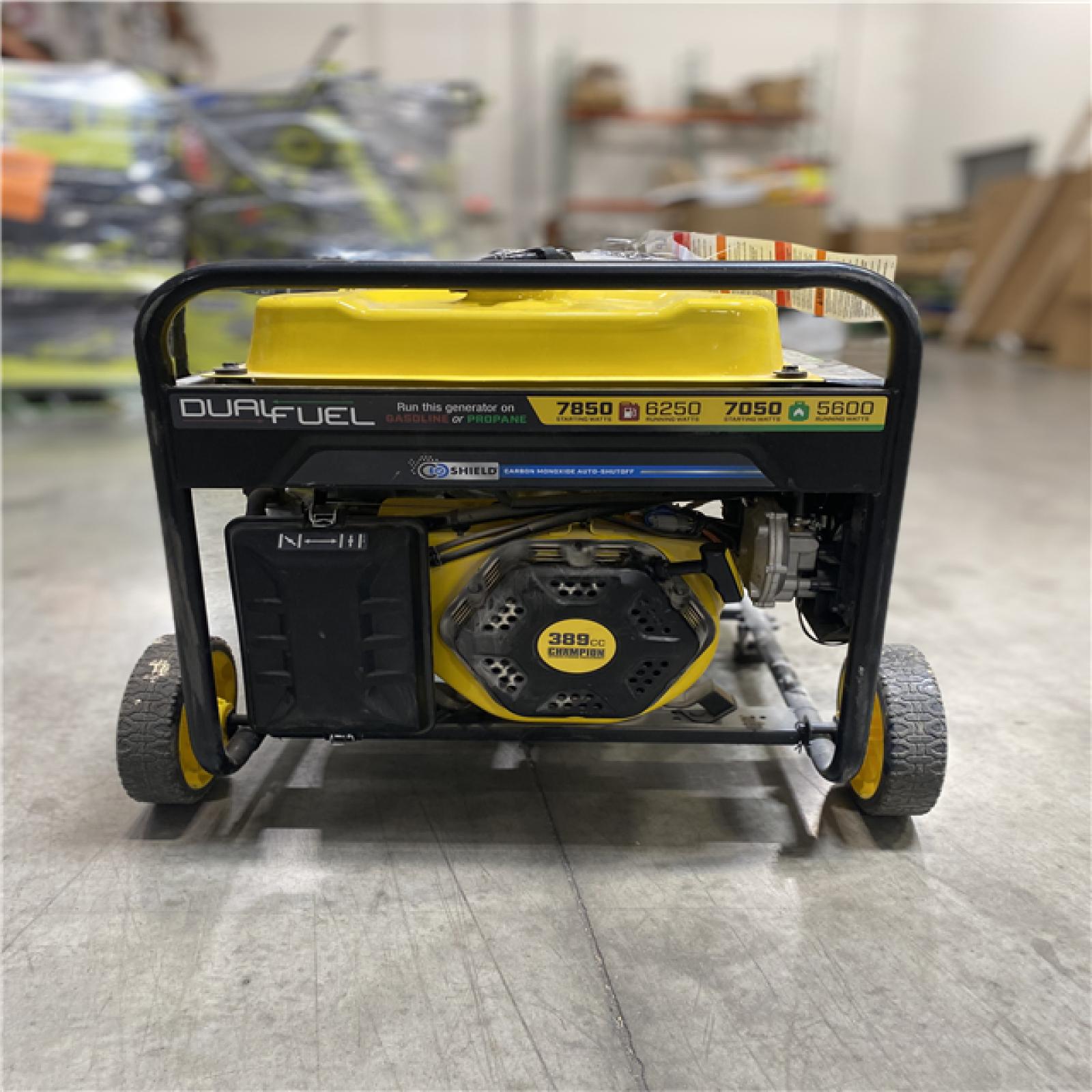Dallas Location - As-Is Champion 201463 7850W Dual Fuel Generator