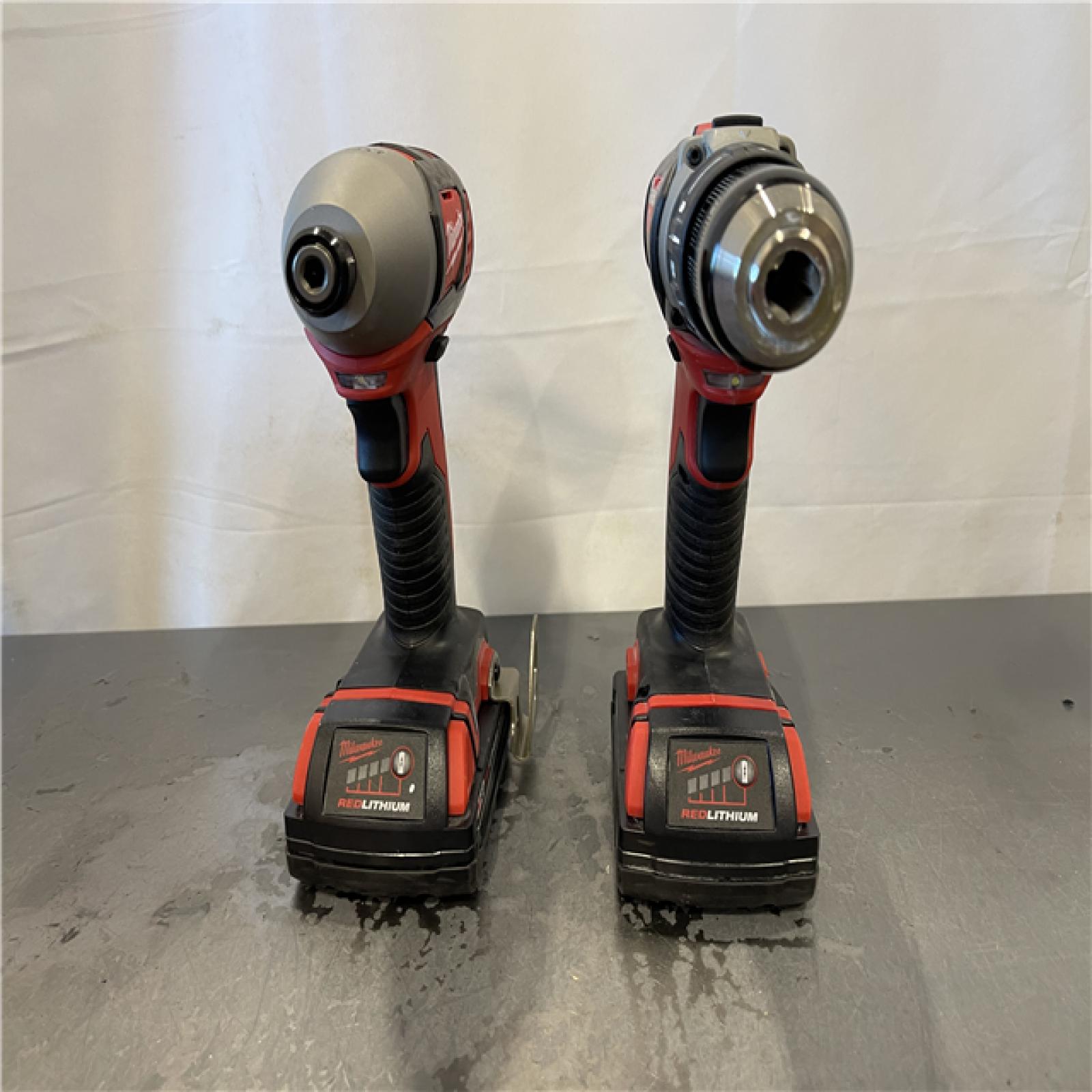 AS-IS - Milwaukee M18 18V Lithium-Ion Cordless Drill Driver/Impact Driver Combo Kit (2-Tool)