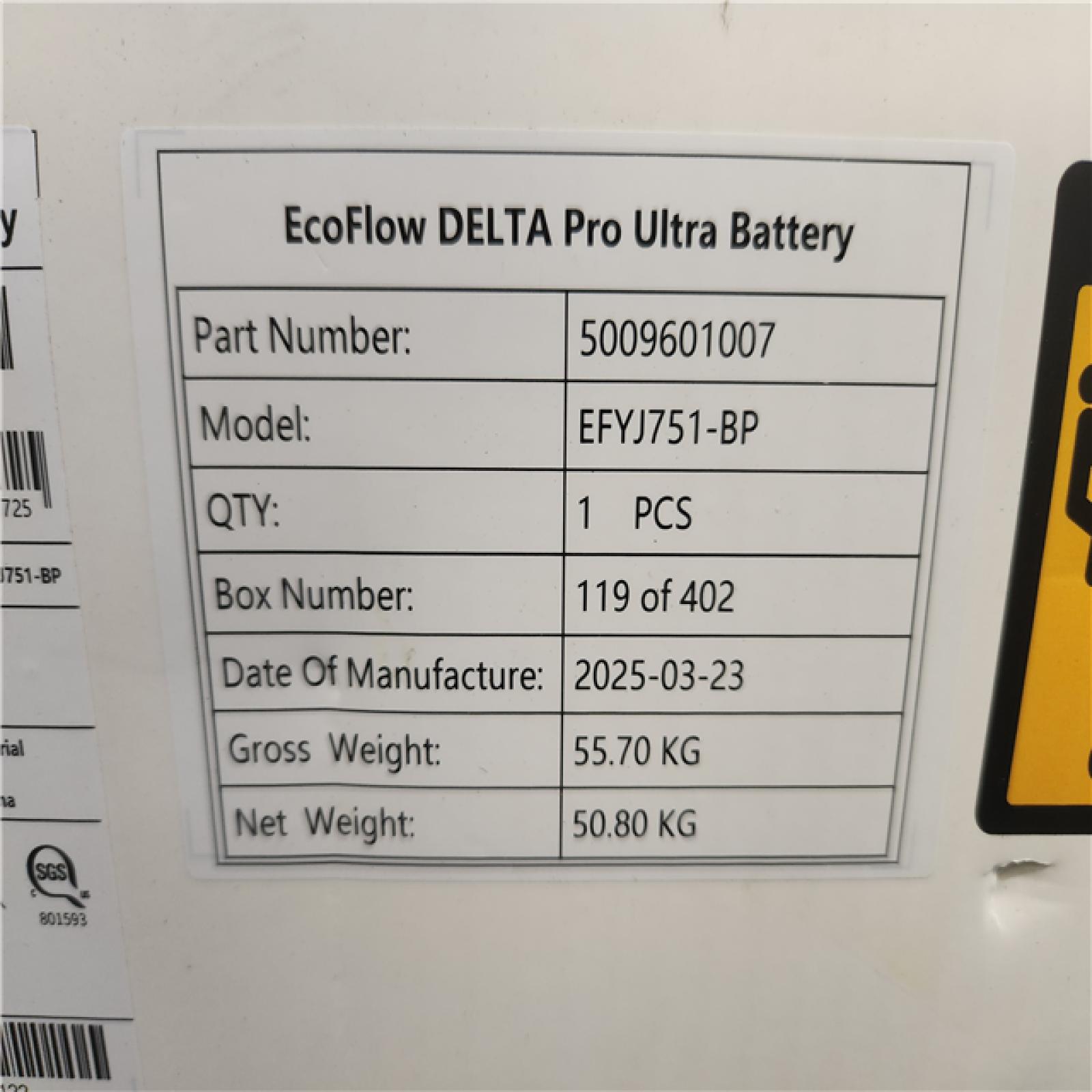 Phoenix NEW EcoFlow Battery Generator Delta Pro Ultra Battery Pack 6144Wh Solar Generator  7200W Output LFP Home Backup  Push-Button Start SEALED)