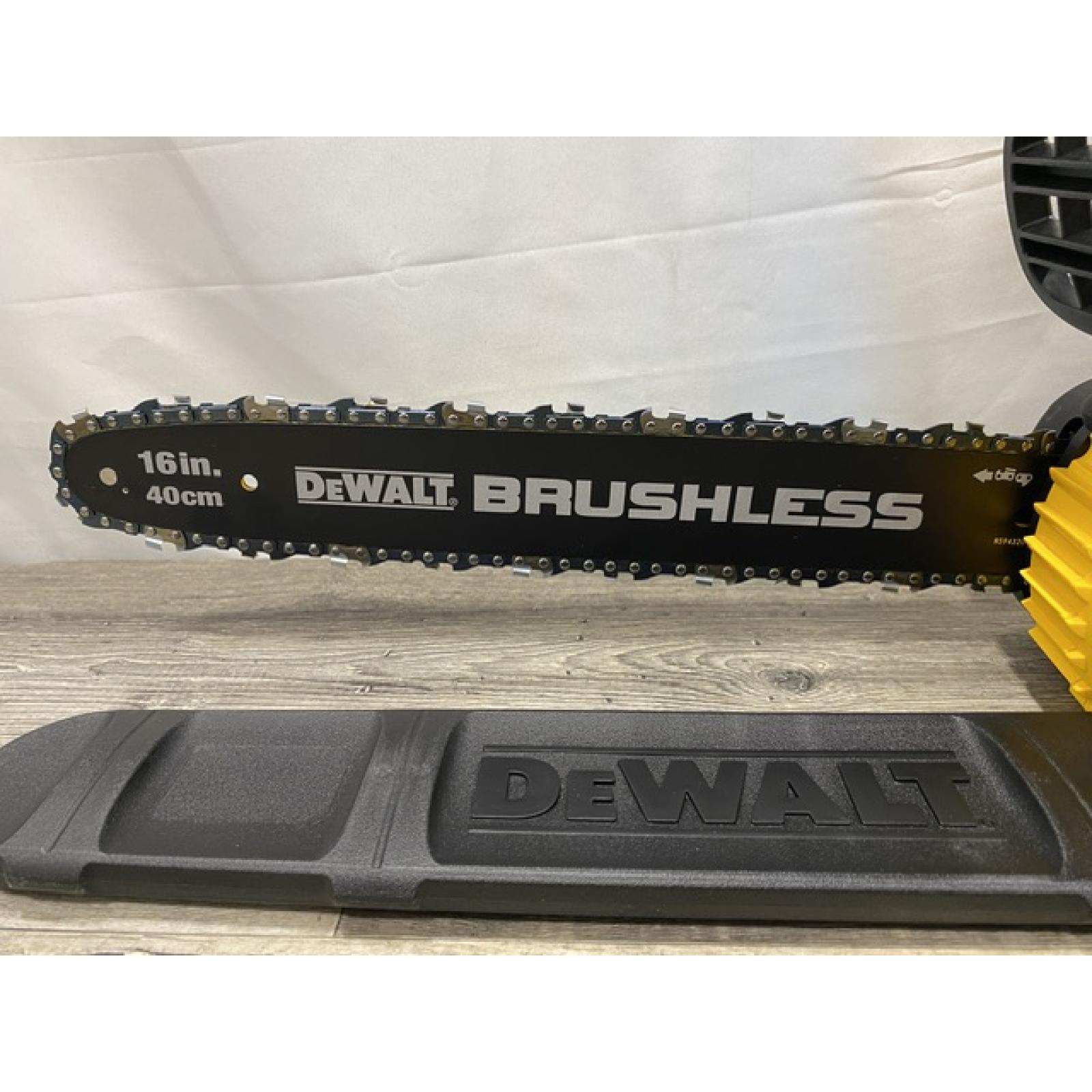 AS-IS DEWALT FLEXVOLT 60V MAX 16in. Brushless Cordless Battery Powered Chainsaw (Tool Only)