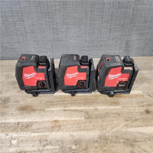 HOUSTON LOCATION - AS-IS MILWAUKEE LASER 3 TOOL COMBO