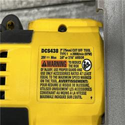 AS-IS DEWALT 20V XR Cordless 3 in. Cut-Off Tool (Tool Only)