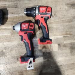 HOUSTON LOCATION - AS-IS Milwaukee 18V Cordless Brushed 2-Tool Drill/Driver and Impact Driver Kit