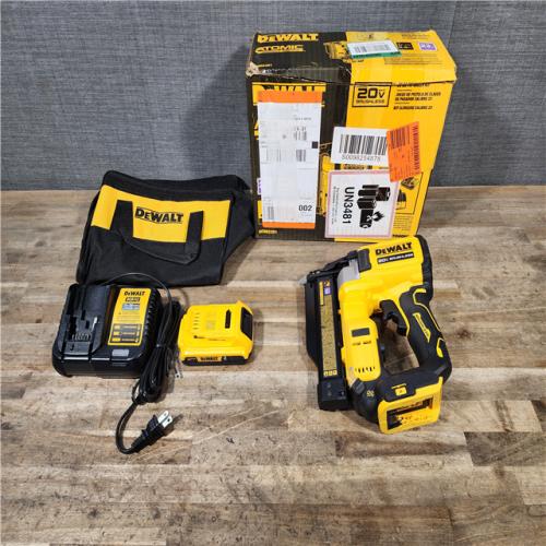 HOUSTON LOCATION - AS-IS DeWalt DCN623D1 20V MAX Atomic Compact Cordless Pin Nailer Kit