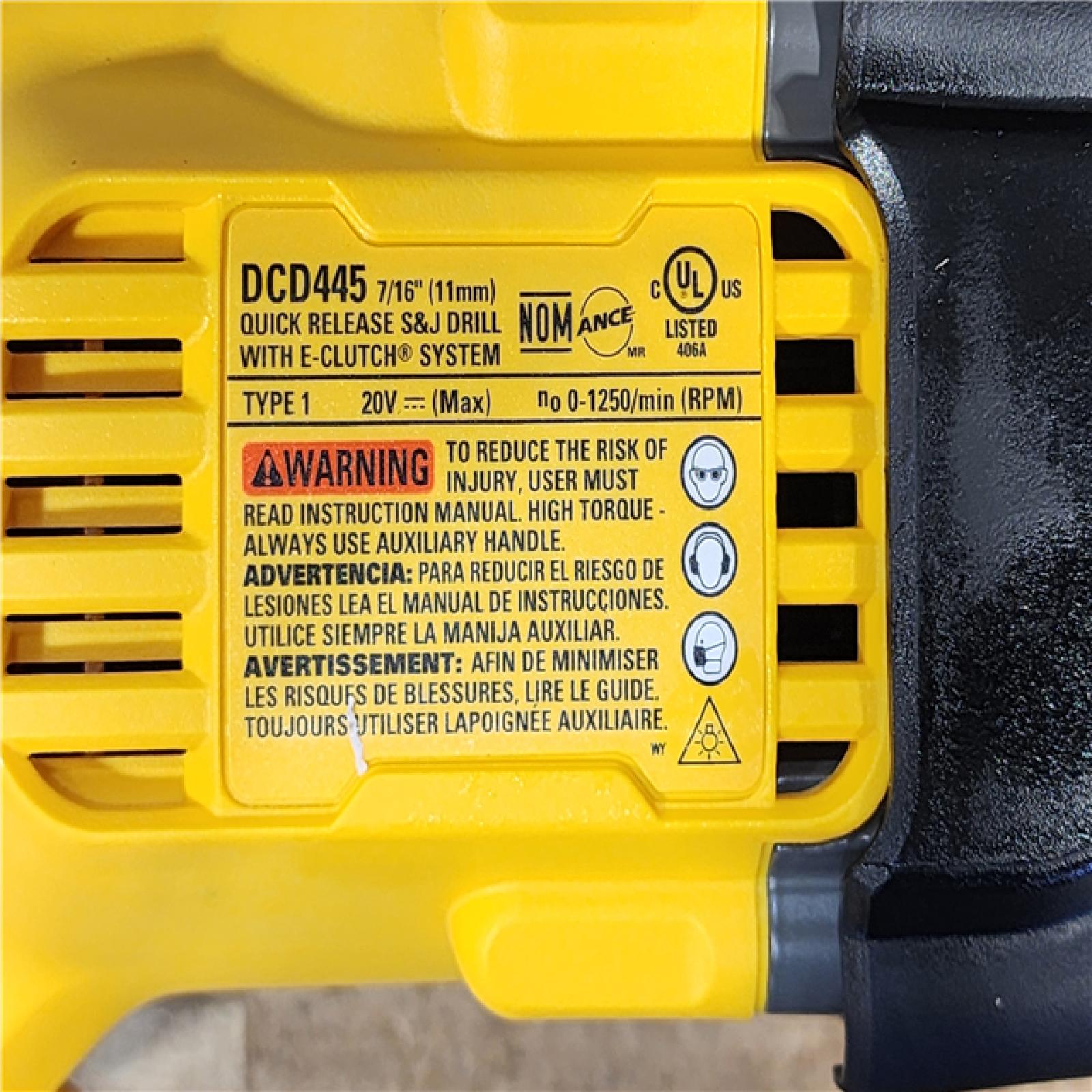 HOUSTON LOCATION - AS-IS (APPEARS LIKE NEW) DEWALT 20V Max Cordless Brushless 7/16 in. Quick Change Stud and Joist Drill (Tool Only)