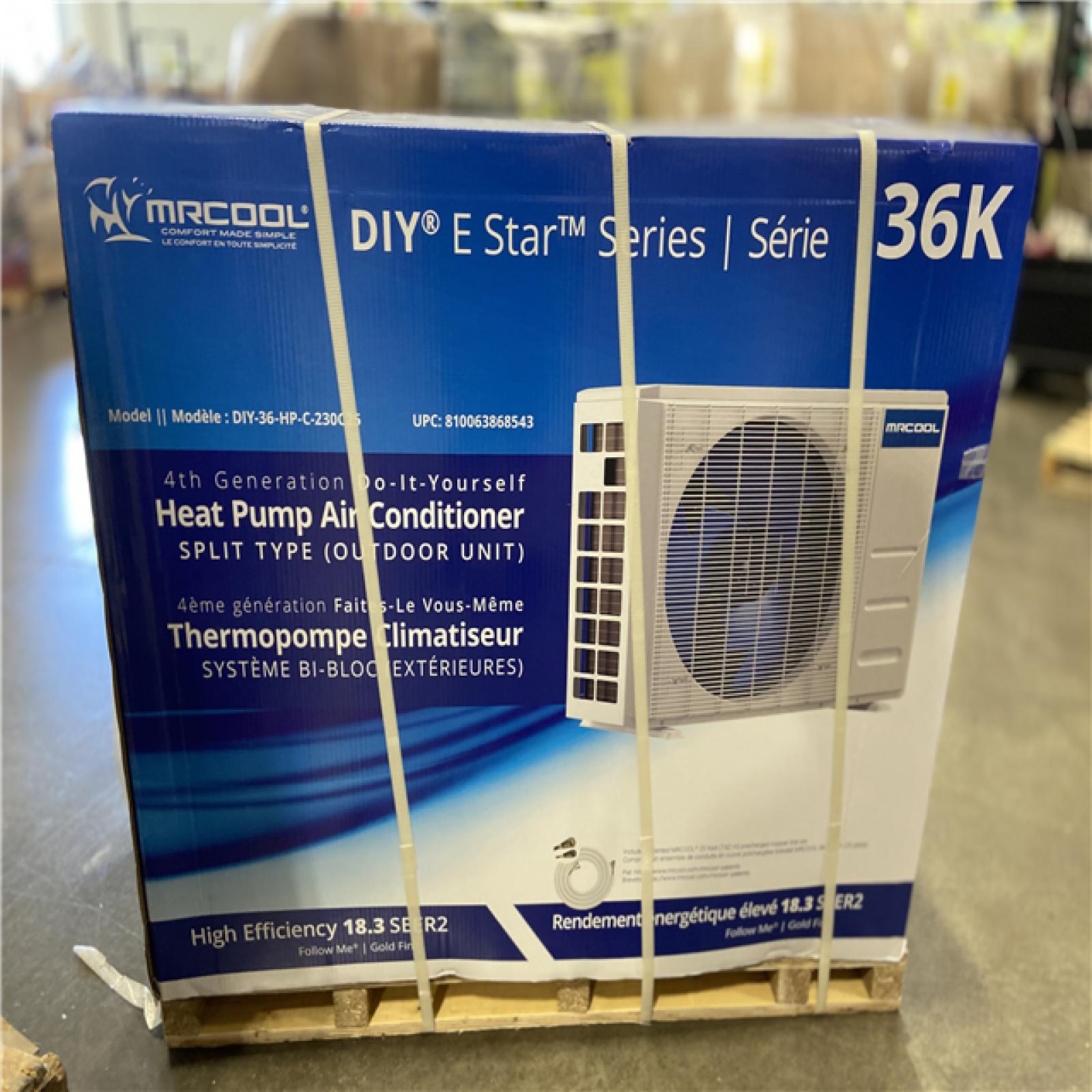 DALLAS LOCATION - MRCOOL DIY 36,000 BTU 3-Ton Mini Split Heat Pump Condenser with 25 ft. Pre-Charged Line-Set and DIY Installation Kit 208V/230V