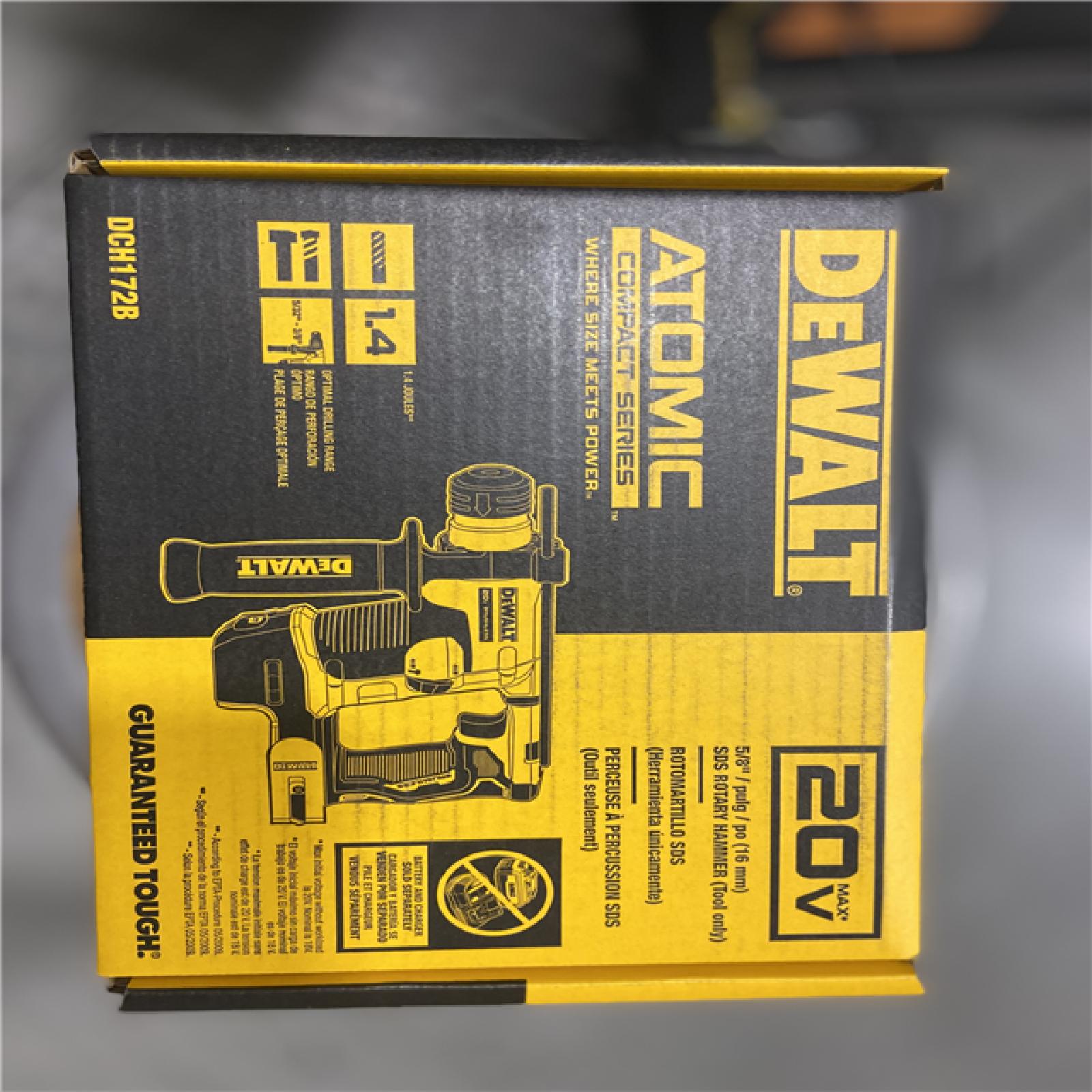 NEW! - DEWALT ATOMIC 20V MAX Cordless Brushless Ultra-Compact 5/8 in. SDS Plus Hammer Drill (Tool Only)