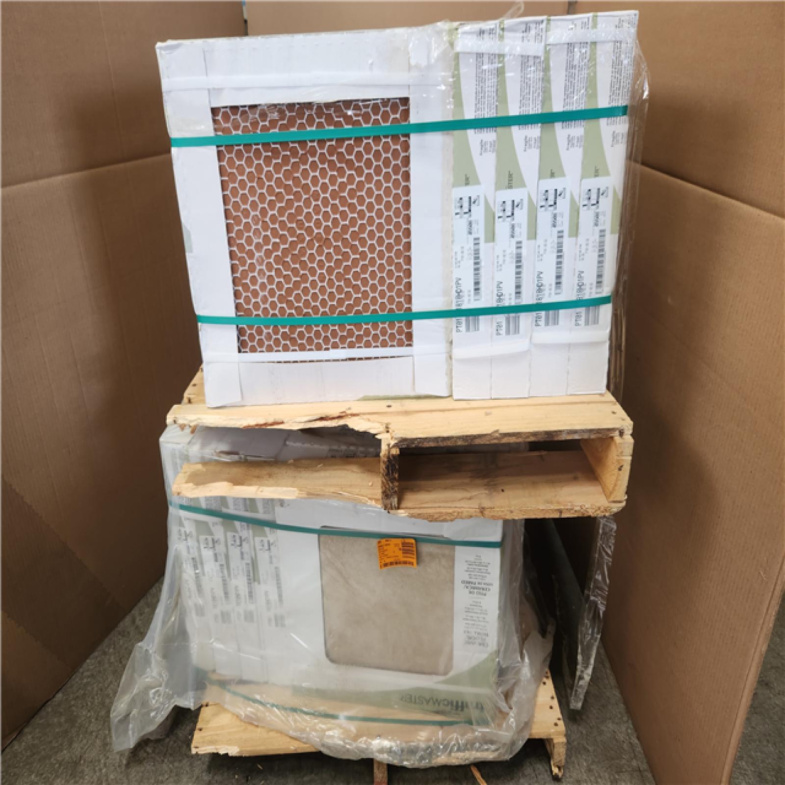 Phoenix TrafficMaster Portland Stone Beige 18 in. x 18 in. Glazed Ceramic Floor and Wall Tile (697 sq. ft./40 case)