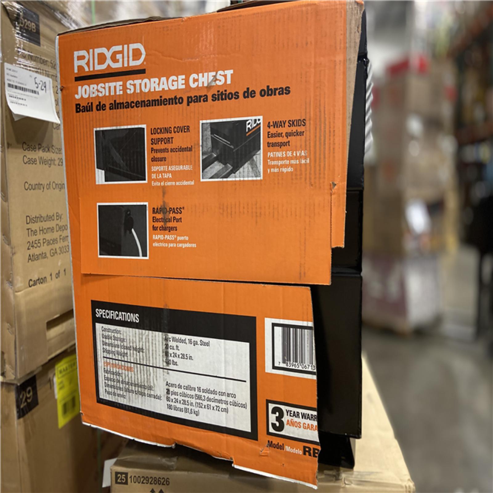 DALLAS LOCATION - RIDGID 60 in. x 24 in. Universal Storage Chest