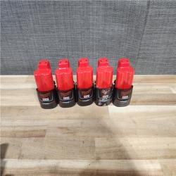 HOUSTON LOCATION - AS-IS MILWAUKEE BATTERY PACK QTY - 15