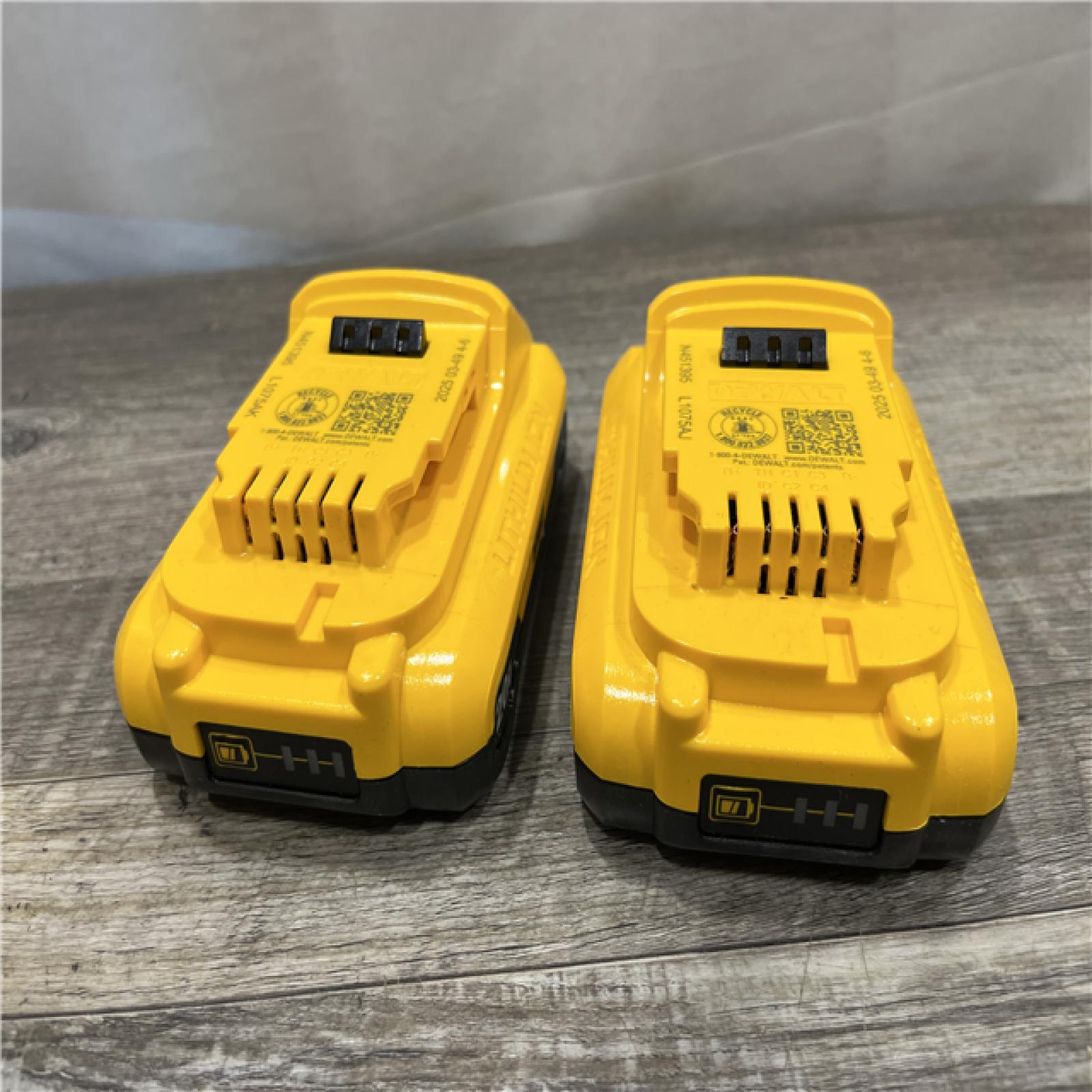 AS-IS DEWALT 20V MAX Compact Lithium-Ion 3.0Ah Battery Pack (2 Pack)