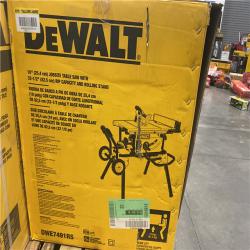 As-Is- DEWALT 10 in. 15 Amp 120V Site-Pro Compact Jobsite Table Saw