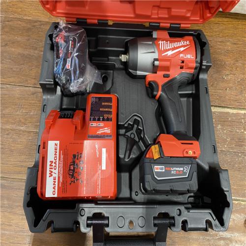 AS-IS Milwaukee M18 FUEL 1/2 in. Cordless Brushless High Torque Impact Wrench Kit (Battery & Charger)