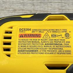 AS-IS DEWALT ATOMIC 20V MAX Cordless Brushless Oscillating Multi Tool Kit